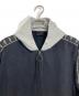 BALENCIAGA (バレンシアガ) Stripe Patched フード ジップアップ Hoodie ネイビー×ブラック サイズ:S：60000円