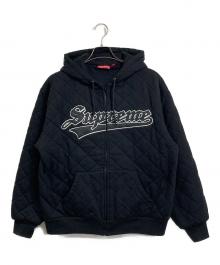 SUPREME（シュプリーム）の古着「QUILTED ZIP UP HOODED ジップパーカー　25FW」｜ブラック