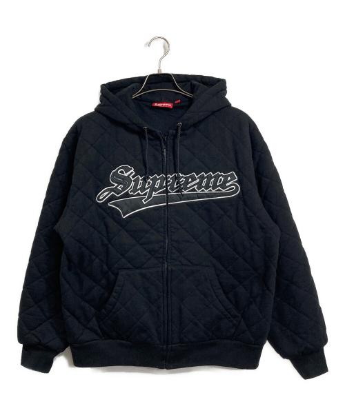 SUPREME（シュプリーム）Supreme (シュプリーム) QUILTED ZIP UP HOODED ジップパーカー　25FW ブラック サイズ:Mの古着・服飾アイテム