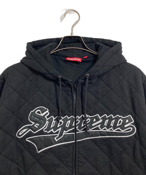 SUPREME（シュプリーム）Supreme (シュプリーム) QUILTED ZIP UP HOODED ジップパーカー　25FW ブラック サイズ:Mの古着・服飾アイテム