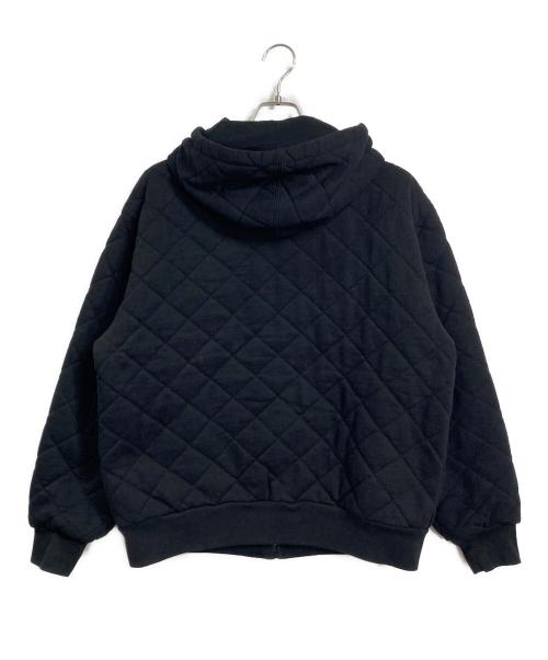 SUPREME（シュプリーム）Supreme (シュプリーム) QUILTED ZIP UP HOODED ジップパーカー　25FW ブラック サイズ:Mの古着・服飾アイテム