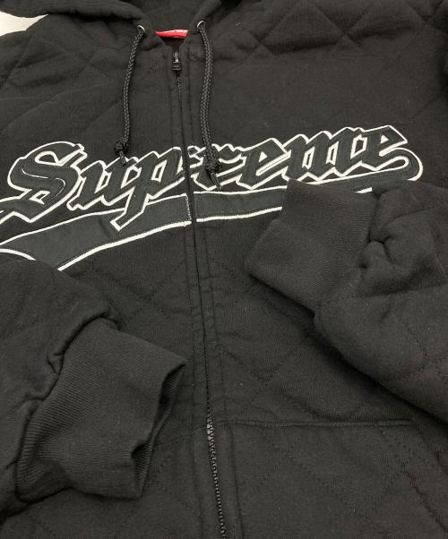 SUPREME（シュプリーム）Supreme (シュプリーム) QUILTED ZIP UP HOODED ジップパーカー　25FW ブラック サイズ:Mの古着・服飾アイテム