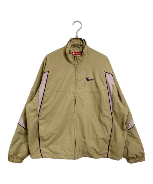 SUPREME（シュプリーム）Supreme (シュプリーム) CONTRAST PIPING TRACK JACKET ラグランジャケット　ナイロンジャケット ベージュ サイズ:Sの古着・服飾アイテム