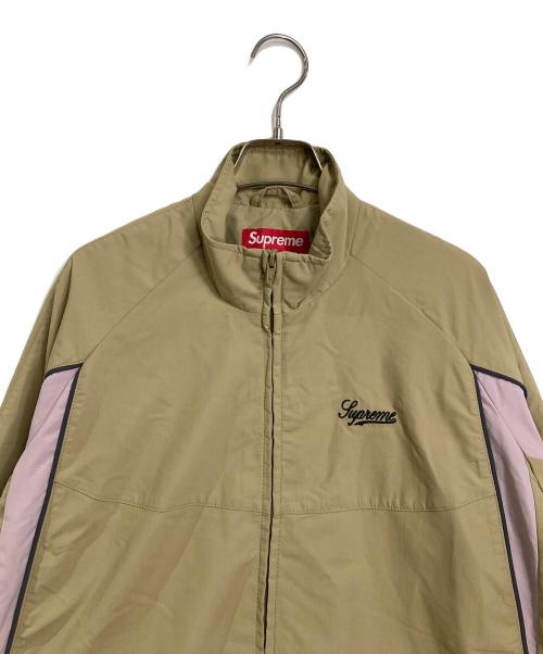 SUPREME（シュプリーム）Supreme (シュプリーム) CONTRAST PIPING TRACK JACKET ラグランジャケット　ナイロンジャケット ベージュ サイズ:Sの古着・服飾アイテム