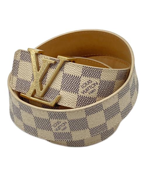 LOUIS VUITTON（ルイ ヴィトン）LOUIS VUITTON (ルイ ヴィトン) サンチュール LVイニシアルベルト ベージュ サイズ:実寸参照の古着・服飾アイテム