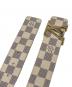 LOUIS VUITTON (ルイ ヴィトン) サンチュール LVイニシアルベルト ベージュ サイズ:実寸参照：25000円