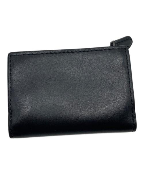 COACH（コーチ）COACH (コーチ) マイクロ ウォレット　ミニ財布　レザー財布 ブラック サイズ:実寸参照の古着・服飾アイテム