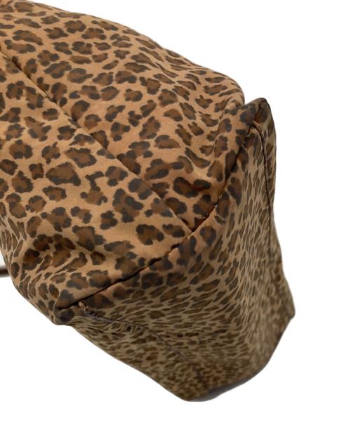 BOTTEGA VENETA（ボッテガベネタ）BOTTEGA VENETA (ボッテガベネタ) メタルハンドル レオパードミニ ハンドバッグ ブラウン サイズ:実寸参照の古着・服飾アイテム