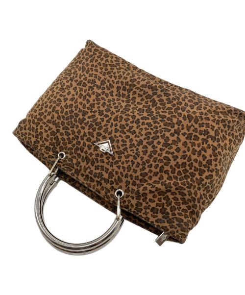 BOTTEGA VENETA（ボッテガベネタ）BOTTEGA VENETA (ボッテガベネタ) メタルハンドル レオパードミニ ハンドバッグ ブラウン サイズ:実寸参照の古着・服飾アイテム