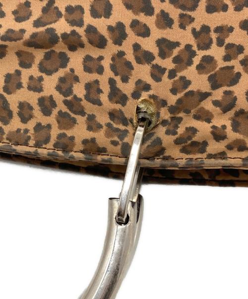 BOTTEGA VENETA（ボッテガベネタ）BOTTEGA VENETA (ボッテガベネタ) メタルハンドル レオパードミニ ハンドバッグ ブラウン サイズ:実寸参照の古着・服飾アイテム