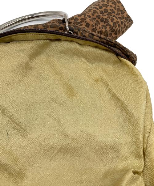 BOTTEGA VENETA（ボッテガベネタ）BOTTEGA VENETA (ボッテガベネタ) メタルハンドル レオパードミニ ハンドバッグ ブラウン サイズ:実寸参照の古着・服飾アイテム