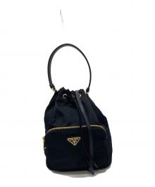 PRADA（プラダ）の古着「デュエット RE-NYLON バケットバッグ/巾着ショルダーバッグ」｜ブラック