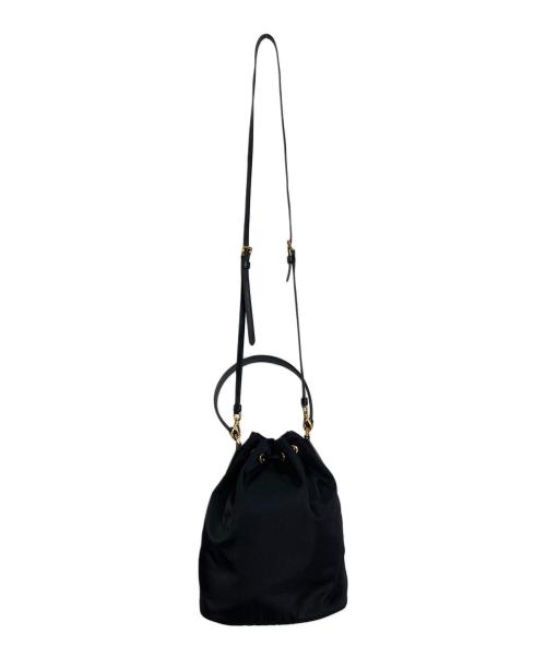 PRADA（プラダ）PRADA (プラダ) デュエット RE-NYLON バケットバッグ/巾着ショルダーバッグ ブラック サイズ:実寸参照の古着・服飾アイテム