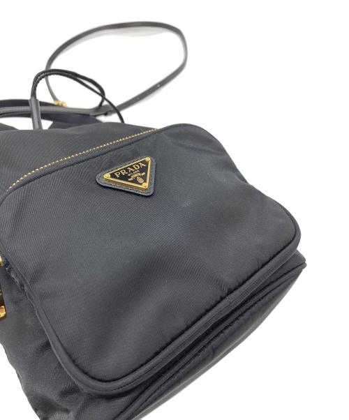 PRADA（プラダ）PRADA (プラダ) デュエット RE-NYLON バケットバッグ/巾着ショルダーバッグ ブラック サイズ:実寸参照の古着・服飾アイテム