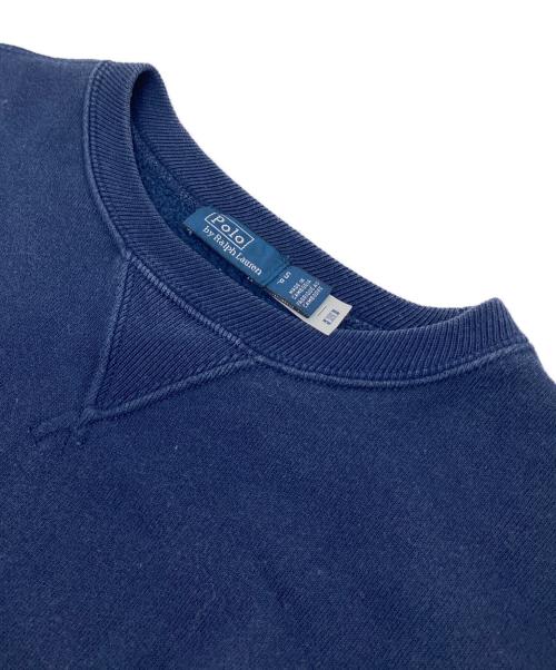 POLO RALPH LAUREN（ポロ・ラルフローレン）POLO RALPH LAUREN (ポロ・ラルフローレン) クルーネックスウェット ネイビー サイズ:Sの古着・服飾アイテム