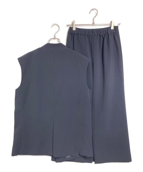 Ameri（アメリ）Ameri (アメリ) OTONA WRAP VEST セットアップスカート　セレモニー　カジュアル ネイビー サイズ:Mの古着・服飾アイテム