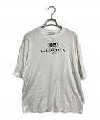 BALENCIAGAバレンシアガ）の古着「BB MODE Tee Tシャツ」｜ホワイト