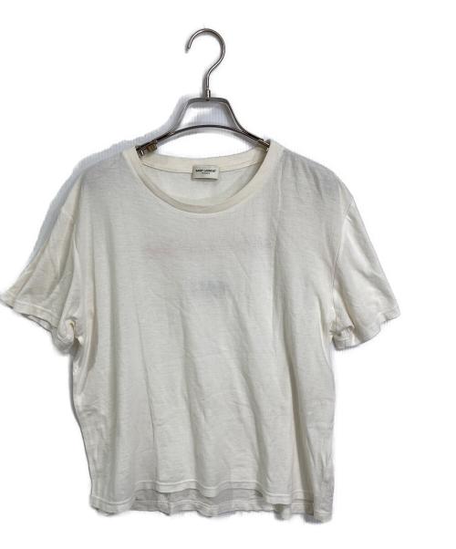Saint Laurent Paris（サンローランパリ）Saint Laurent Paris (サンローランパリ) バックロゴTシャツ ホワイト サイズ:Sの古着・服飾アイテム