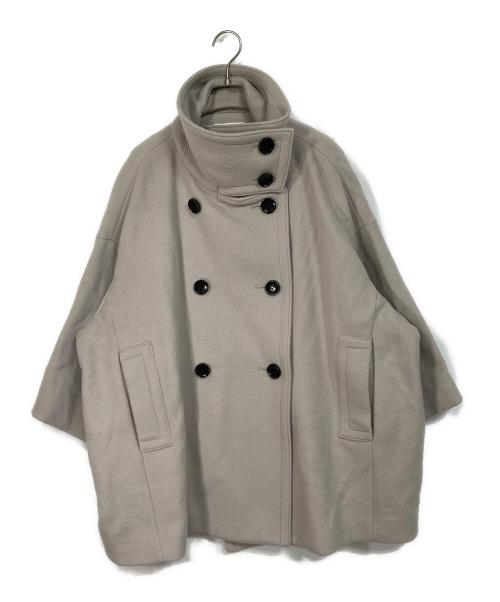 Noble（ノーブル）Noble (ノーブル) スタンドカラーオーバーコート グレージュ サイズ:実寸参照の古着・服飾アイテム