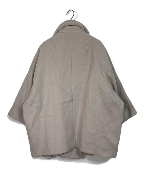 Noble（ノーブル）Noble (ノーブル) スタンドカラーオーバーコート グレージュ サイズ:実寸参照の古着・服飾アイテム