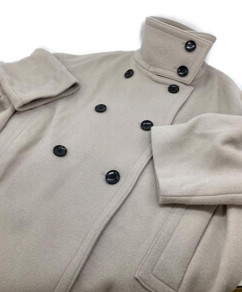 Noble（ノーブル）Noble (ノーブル) スタンドカラーオーバーコート グレージュ サイズ:実寸参照の古着・服飾アイテム