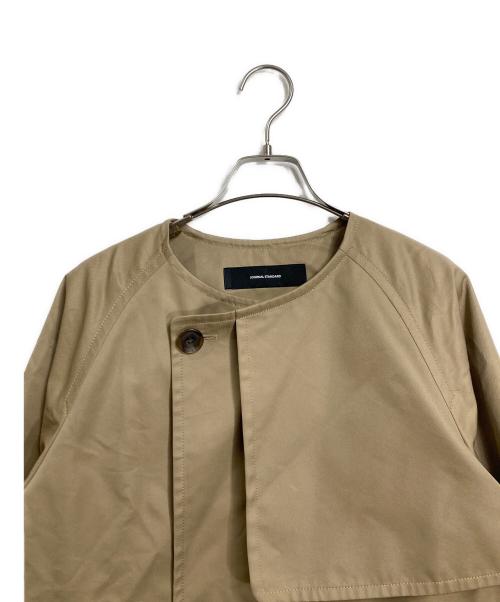 JOURNAL STANDARD（ジャーナルスタンダード）JOURNAL STANDARD (ジャーナルスタンダード) ギャバノーカラーショートトレンチ ベージュ サイズ:38の古着・服飾アイテム