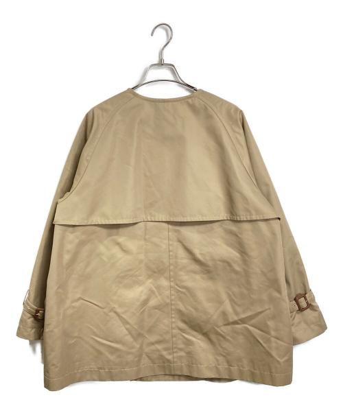 JOURNAL STANDARD（ジャーナルスタンダード）JOURNAL STANDARD (ジャーナルスタンダード) ギャバノーカラーショートトレンチ ベージュ サイズ:38の古着・服飾アイテム