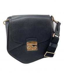 FURLA（フルラ）の古着「メトロポリス プリズマ ミニ クロスボディバッグ　ミニバッグ　ショルダーバッグ」｜ブラック