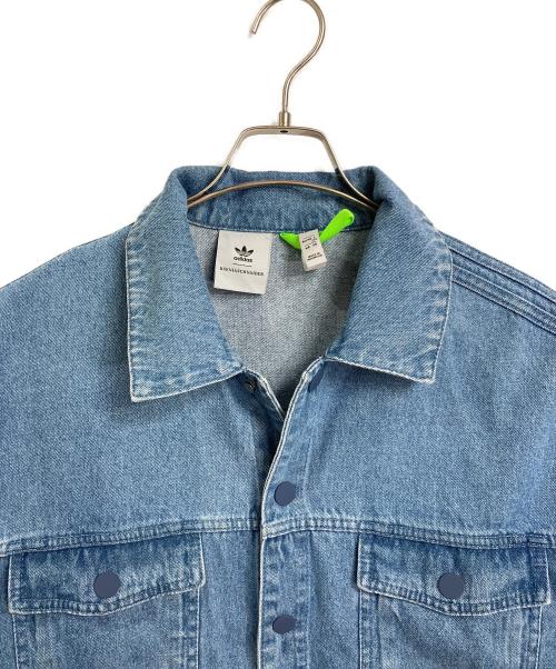 adidas（アディダス）adidas (アディダス) 3-Stripes Jacket  デニムジャケット　アウター　ライトアウター　スポーツ　アウトドア ブルー サイズ:2XLの古着・服飾アイテム