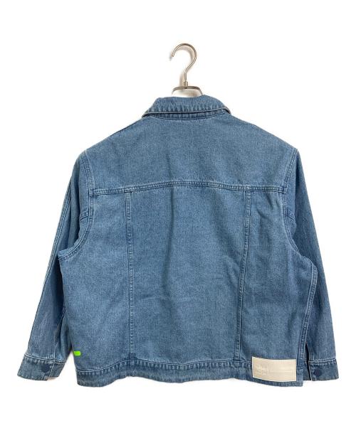 adidas（アディダス）adidas (アディダス) 3-Stripes Jacket  デニムジャケット　アウター　ライトアウター　スポーツ　アウトドア ブルー サイズ:2XLの古着・服飾アイテム