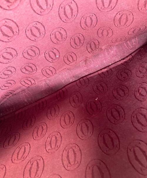 must de cartier（マストドゥカルティエ）Must de Cartier (マストドゥカルティエ) クラッチバッグ　 レッド サイズ:実寸参照の古着・服飾アイテム