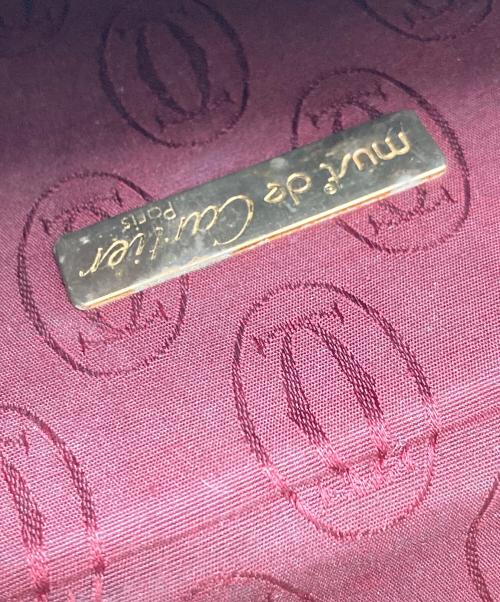 must de cartier（マストドゥカルティエ）Must de Cartier (マストドゥカルティエ) クラッチバッグ　 レッド サイズ:実寸参照の古着・服飾アイテム