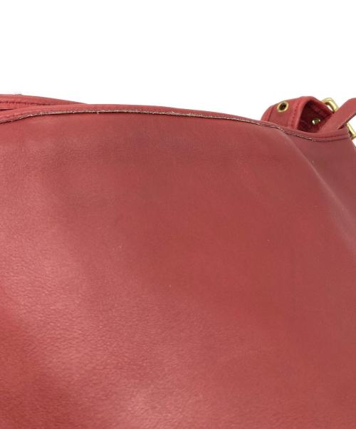 COACH（コーチ）COACH (コーチ) バケツレザーショルダーバッグ レッド サイズ:実寸参照の古着・服飾アイテム