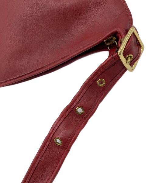 COACH（コーチ）COACH (コーチ) バケツレザーショルダーバッグ レッド サイズ:実寸参照の古着・服飾アイテム
