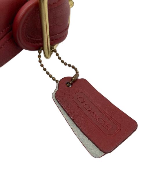 COACH（コーチ）COACH (コーチ) バケツレザーショルダーバッグ レッド サイズ:実寸参照の古着・服飾アイテム