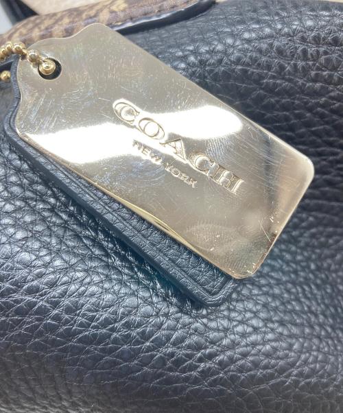 COACH（コーチ）COACH (コーチ) フィービー トートバッグ ホワイト×ブラック サイズ:実寸参照の古着・服飾アイテム
