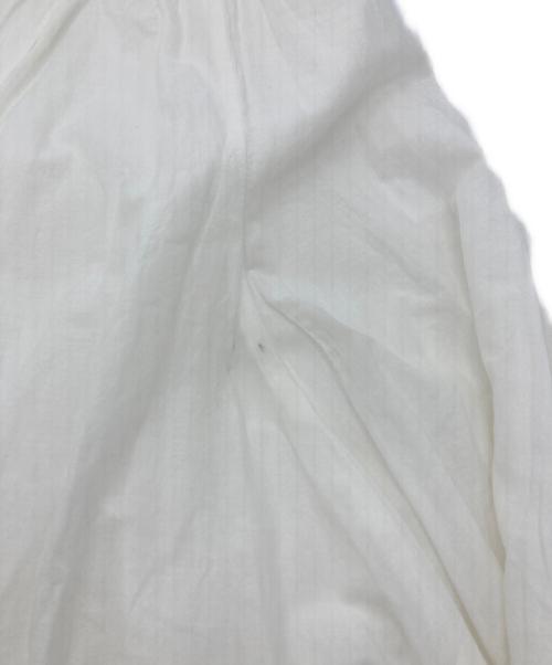 mizuiro-ind（ミズイロインド）mizuiro-ind (ミズイロインド) ギャザースカート ホワイト サイズ:実寸参照の古着・服飾アイテム