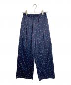 JOURNAL STANDARD relumeジャーナルスタンダード レリューム）の古着「小花プリントパンツ　イージーパンツ　フラワープリント　花柄　26SS」｜ネイビー