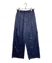 JOURNAL STANDARD relume（ジャーナルスタンダード レリューム）の古着「小花プリントパンツ　イージーパンツ　フラワープリント　花柄　26SS」｜ネイビー
