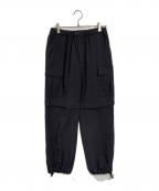 1/f clothingイチエフ クロージング）の古着「NYLON CARGO PANTS」｜ブラック
