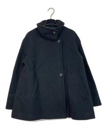 green label relaxing（グリーンレーベルリラクシング）の古着「SENTDALE WOOL スタンドカラー ミドル コート」｜ブラック