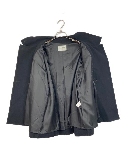 green label relaxing（グリーンレーベルリラクシング）green label relaxing (グリーンレーベルリラクシング) SENTDALE WOOL スタンドカラー ミドル コート ブラック サイズ:38の古着・服飾アイテム