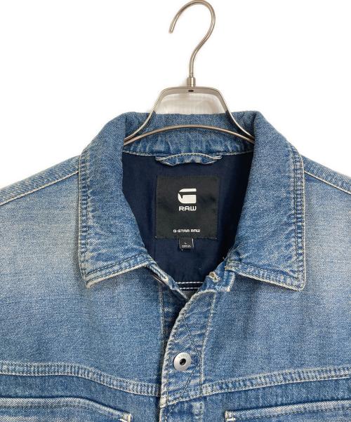 G-STAR RAW（ジースターロゥ）G-STAR RAW (ジースターロゥ) DAKOTA JACKET  デニムジャケット　アウター　ライトアウター ブルー サイズ:Lの古着・服飾アイテム