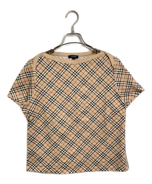 BURBERRY（バーバリー）BURBERRY (バーバリー) ノバチェックＴシャツ ベージュ サイズ:15の古着・服飾アイテム