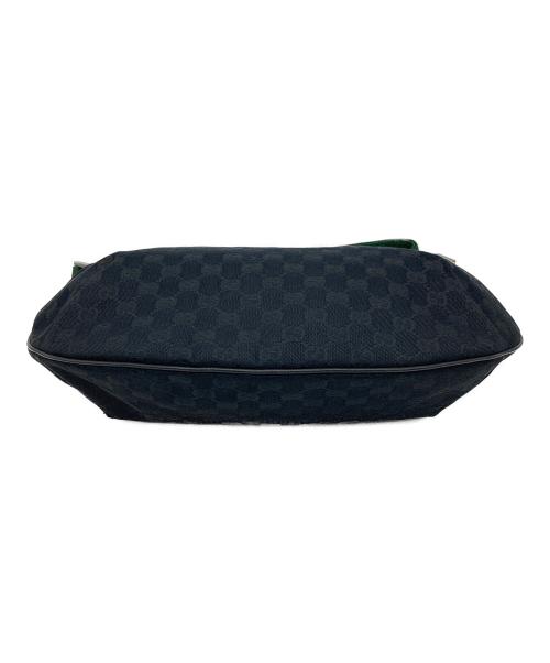 GUCCI（グッチ）GUCCI (グッチ) GGキャンバス  ショルダーバッグ　シェリーライン　イタリア製 ブラック サイズ:実寸参照の古着・服飾アイテム