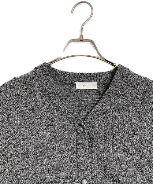 KAGURE（カグレ）kagure (カグレ) ドライコットンVネックカーディガン　 グレー サイズ:FREEの古着・服飾アイテム