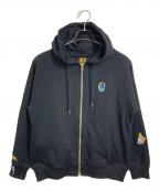 graniph×ジョジョの奇妙な冒険グラニフ×ジョジョノキミョウナボウケン）の古着「護衛チーム ジップパーカー　フーディ」｜ブラック