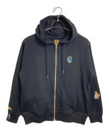 graniph×ジョジョの奇妙な冒険（グラニフ×ジョジョノキミョウナボウケン）の古着「護衛チーム ジップパーカー　フーディ」｜ブラック