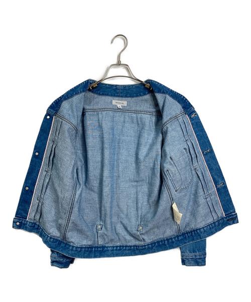 ordinary fits（オーディナリーフィッツ）Ordinary fits (オーディナリーフィッツ) 1st ノーカラーデニムジャケット ブルーの古着・服飾アイテム