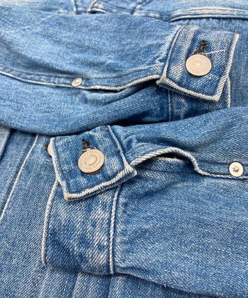 ordinary fits（オーディナリーフィッツ）Ordinary fits (オーディナリーフィッツ) 1st ノーカラーデニムジャケット ブルーの古着・服飾アイテム